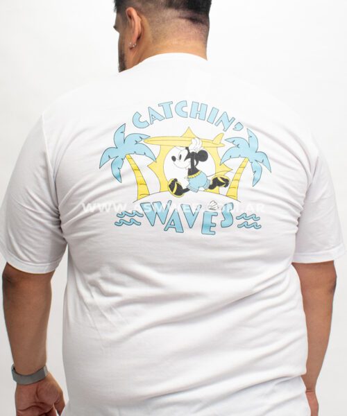 REMERA MC DOBLE ESTAMPA MICKEY WAVES