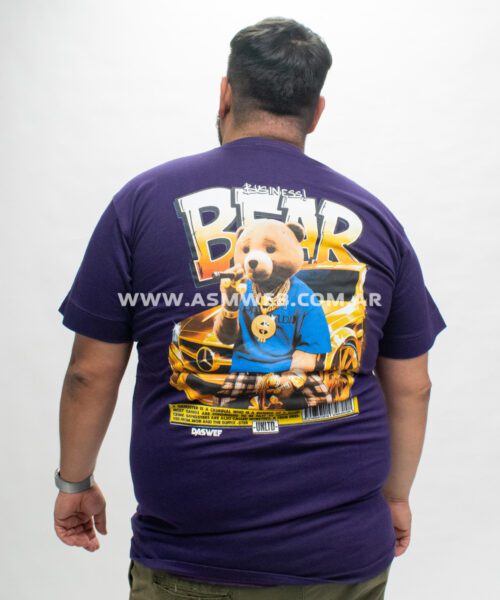 REMERA DOBLE ESTAMPA BUSINESS BEAR