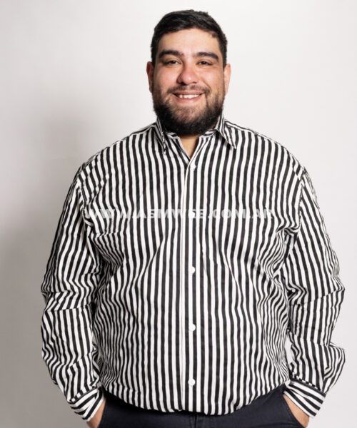 CAMISA MANGAS LARGAS RAYADA ELASTIZADA