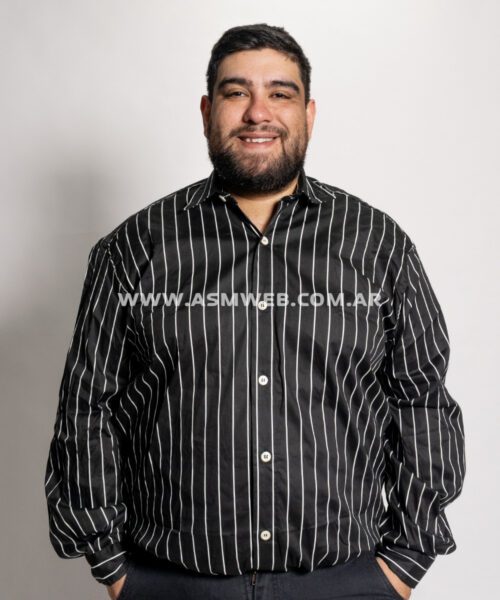 CAMISA MANGAS LARGAS RAYADA ELASTIZADA
