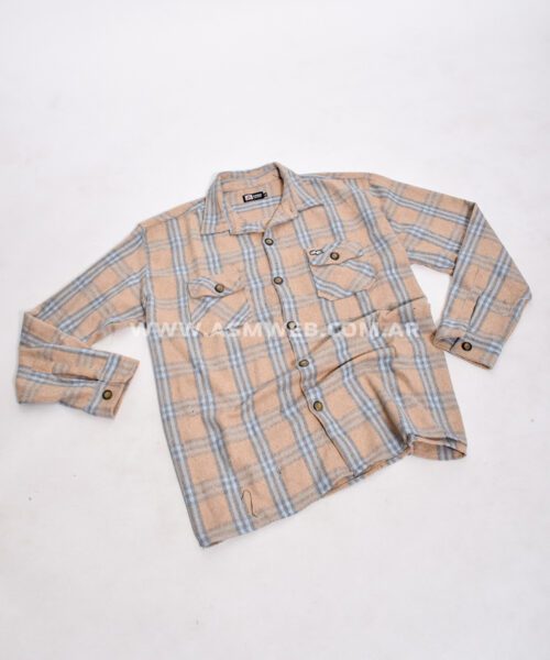 CAMISACO PAÑO CUADRILLE DOBLE BOLSILLO