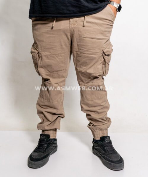 PANTALON JOGGER GABARDINA CARGO