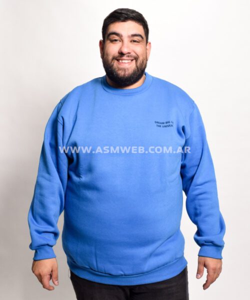 BUZO CUELLO REDONDO FRISA THE UNIVERSE DOBLE ESTAMPA