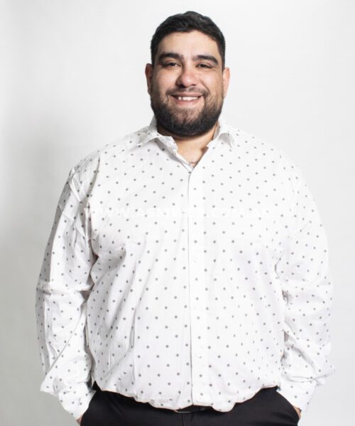 CAMISA ML ELASTIZADA FLORCITAS TREBOL