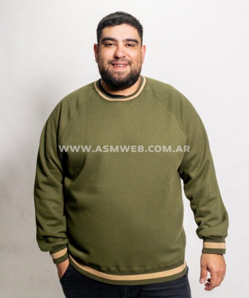 BUZO WAFLE CON PIEL CUELLO REDONDO